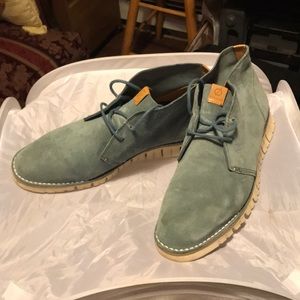 Cole hann light blue suede shoes